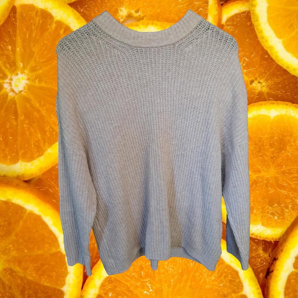 American‎ Eagle Crew Neck White Knit Sweater Size Medium